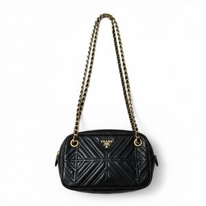 Prada Soft Calf Impunture Diagramme camera bag